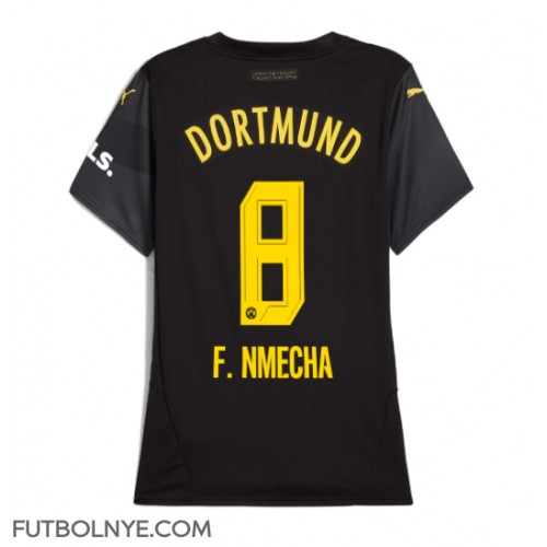 Camiseta Borussia Dortmund Felix Nmecha #8 Visitante Equipación para mujer 2024-25 manga corta